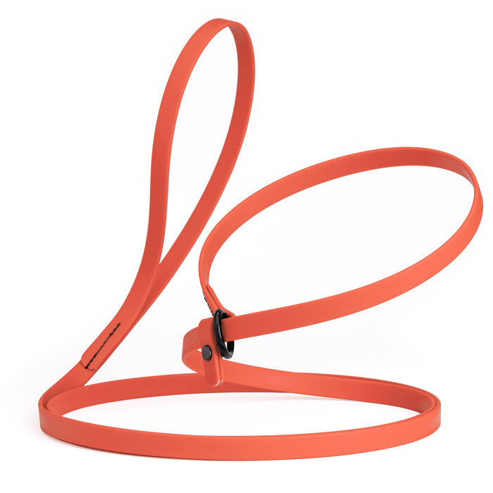 Coral slip lead dog leash, made from waterproof Biothane, 1/2-inch wide