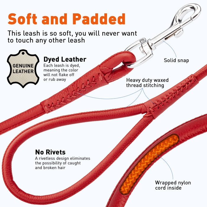 Soft Leather Round Lead