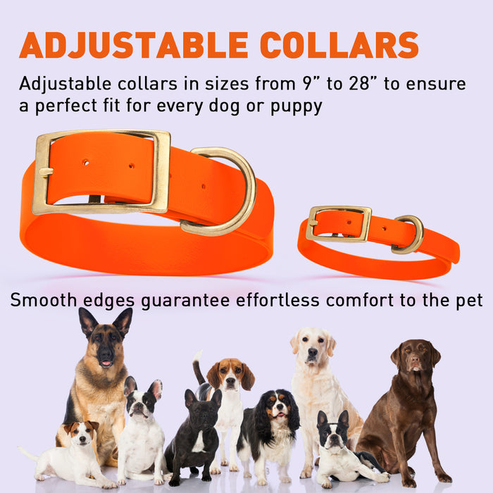 Viper Biothane Waterproof Collar - Brass Hardware - Size XS (9 to 12 inches)