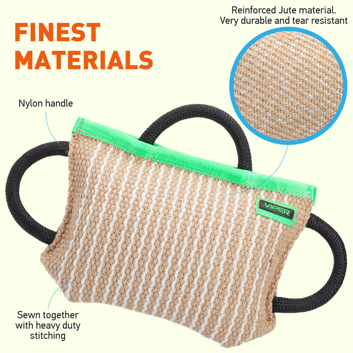 Viper Jute Classic Dog Bite Pillow