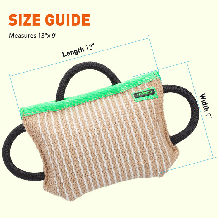 Viper Jute Classic Dog Bite Pillow