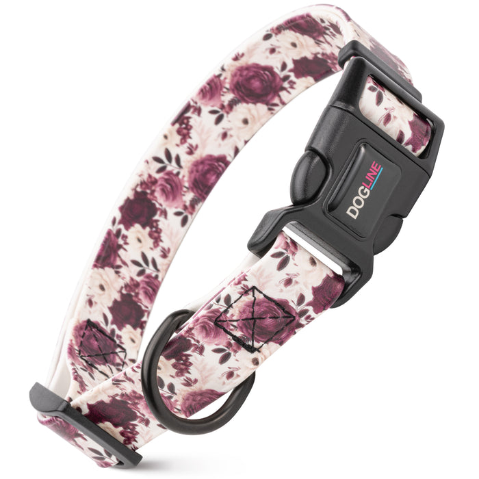 Dogline 3/4" Biothane Printed Dog Collar with Quick Release Buckle