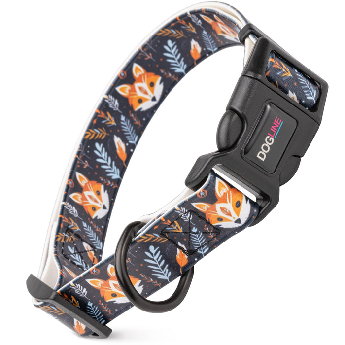 Dogline 3/4" Biothane Printed Dog Collar with Quick Release Buckle
