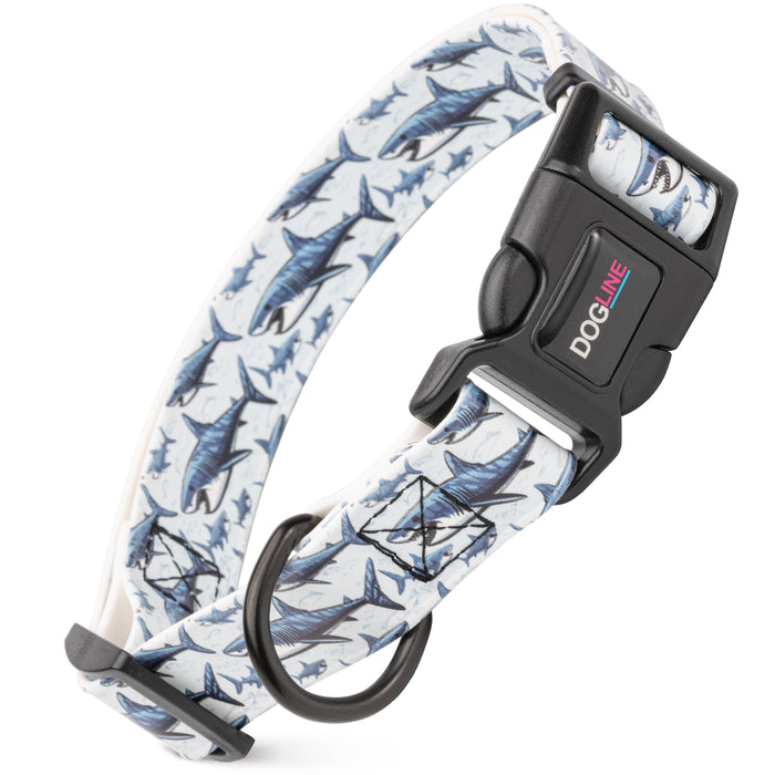 Dogline 1" Biothane Printed Dog Collar with Quick Release Buckle