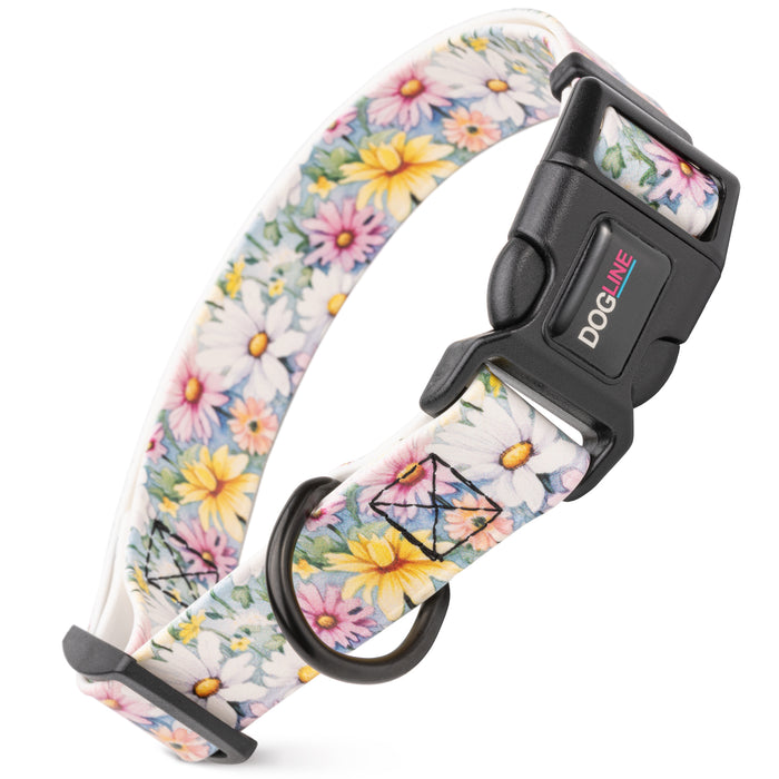 Dogline 3/4" Biothane Printed Dog Collar with Quick Release Buckle