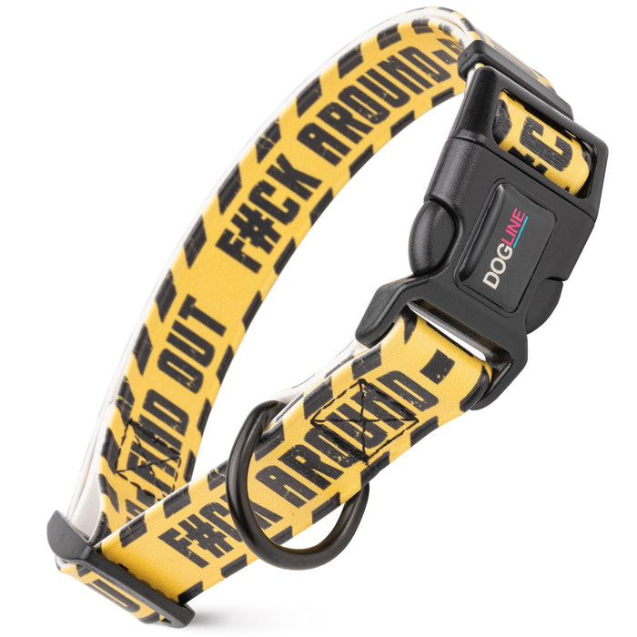 Dogline 3/4" Biothane Printed Dog Collar with Quick Release Buckle