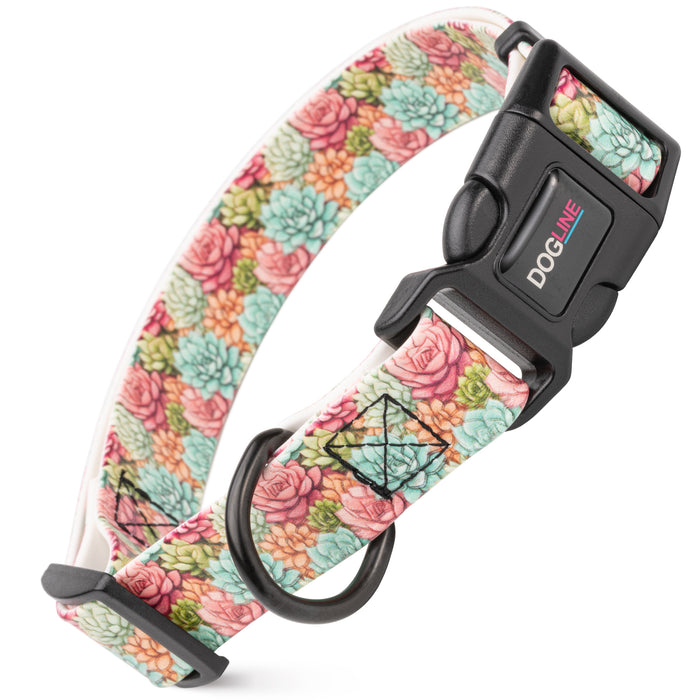 Dogline 1" Biothane Printed Dog Collar with Quick Release Buckle