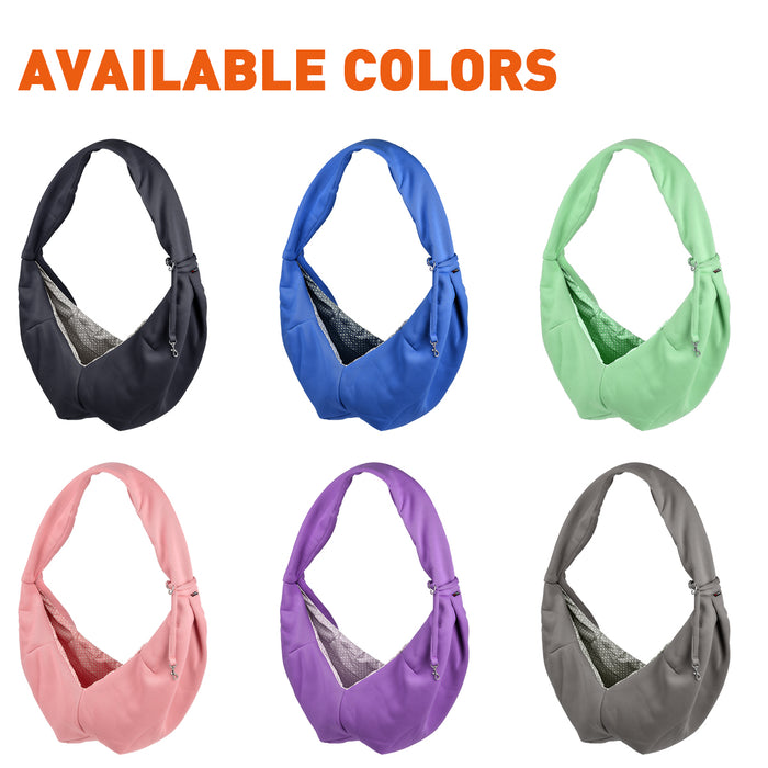Pet carrier sling bags for small dogs and cats, crossbody design, 6 colors available