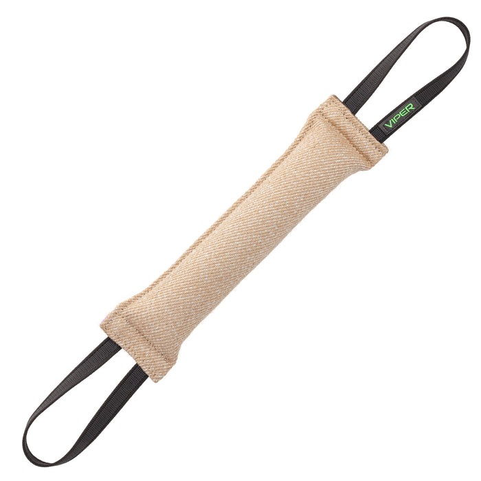 Jute tug toy for dogs with two handles, 16 inches long