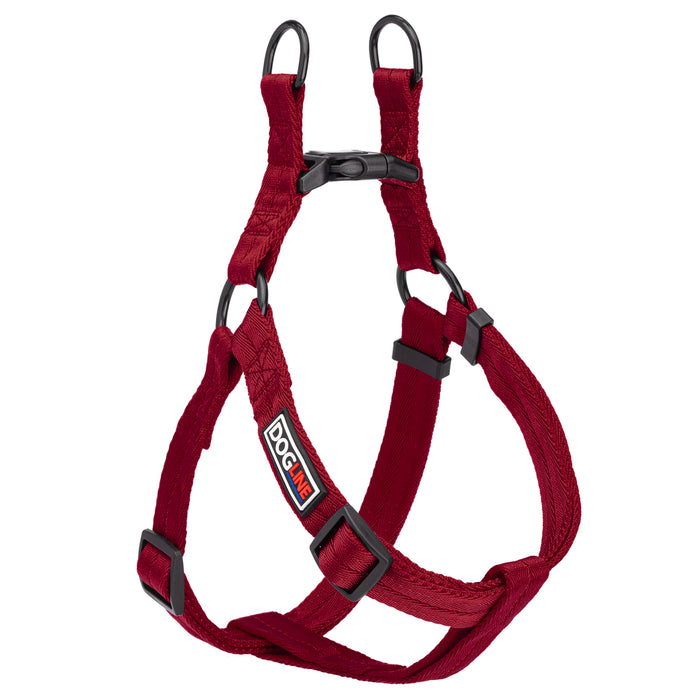 Berry step-in dog harness with quick release buckle, made from nylon, size M, size L