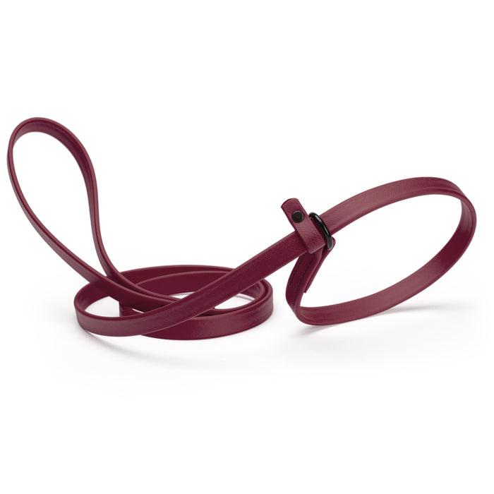 Merlot Burgundy slip lead dog leash, made from waterproof Biothane, 5/8-inch wide
