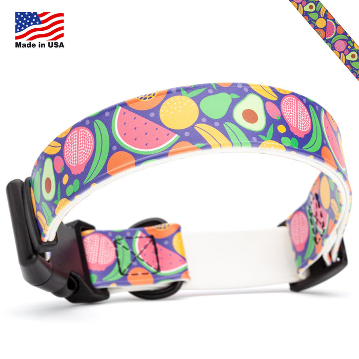 Dogline 3/4" Biothane Printed Dog Collar with Quick Release Buckle