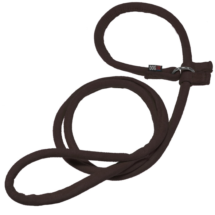Brown microfiber dog slip lead
