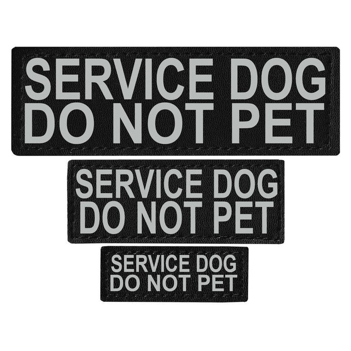 Service Dog Do Not Pet reflective patch, 3 sizes to choose from