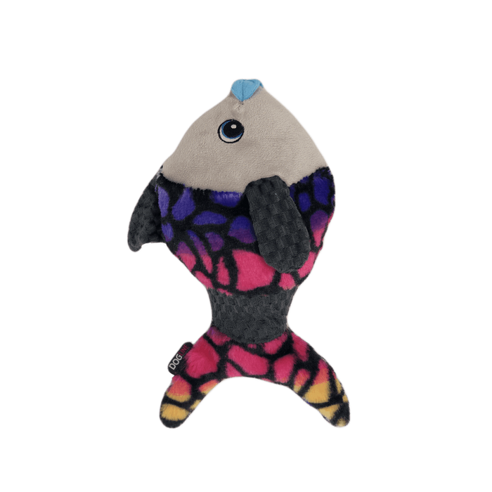 Interactive moving dog toy, fish with moving fins