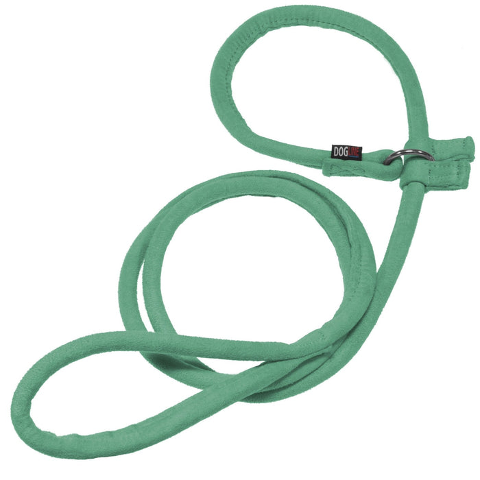 Teal microfiber dog slip lead