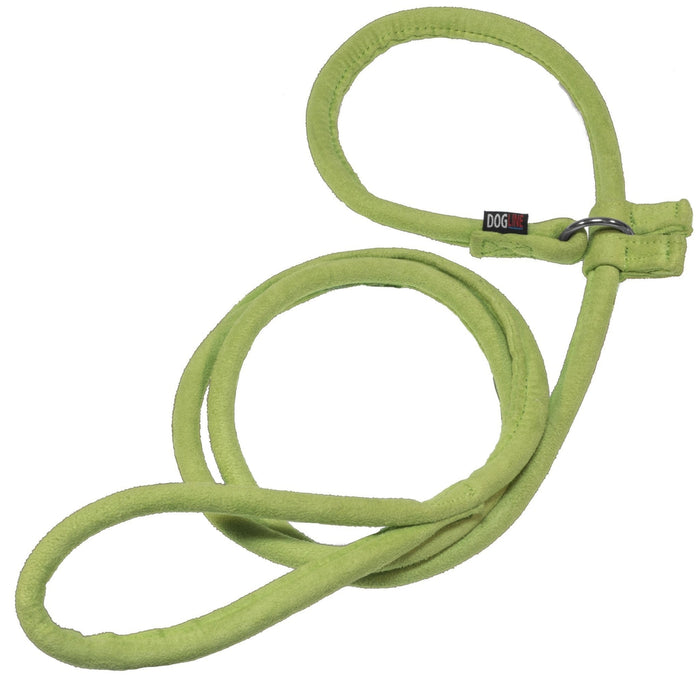 Green microfiber dog slip lead