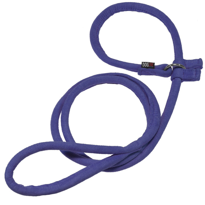 Purple microfiber dog slip lead