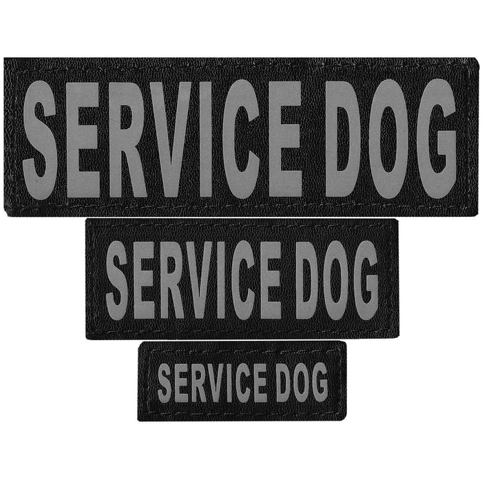 Service Dog reflective patch, 3 sizes to choose from