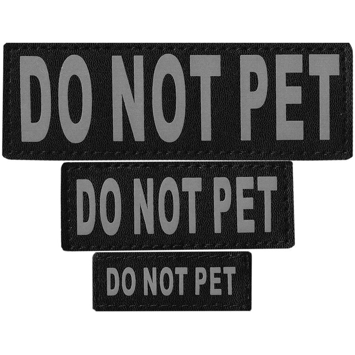 Do Not Pet reflective patch, 3 sizes to choose from
