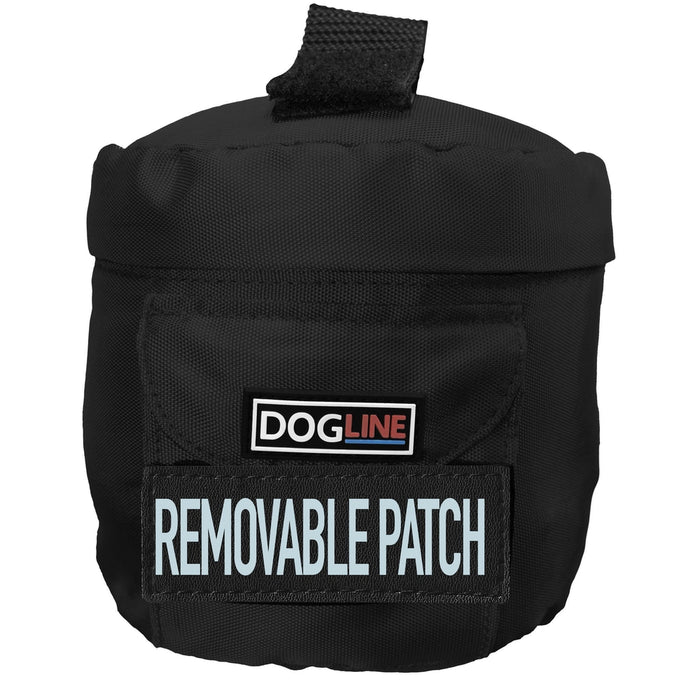 Black dog harness side bag