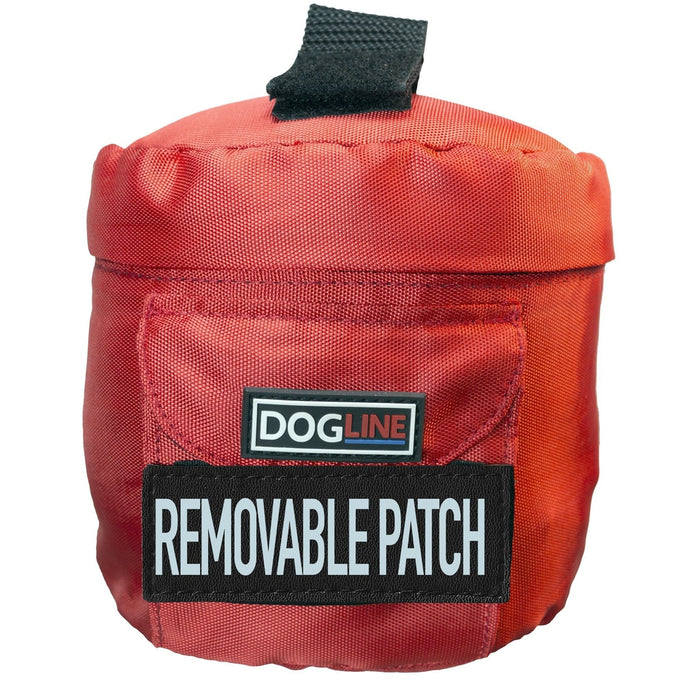 Red dog harness side bag