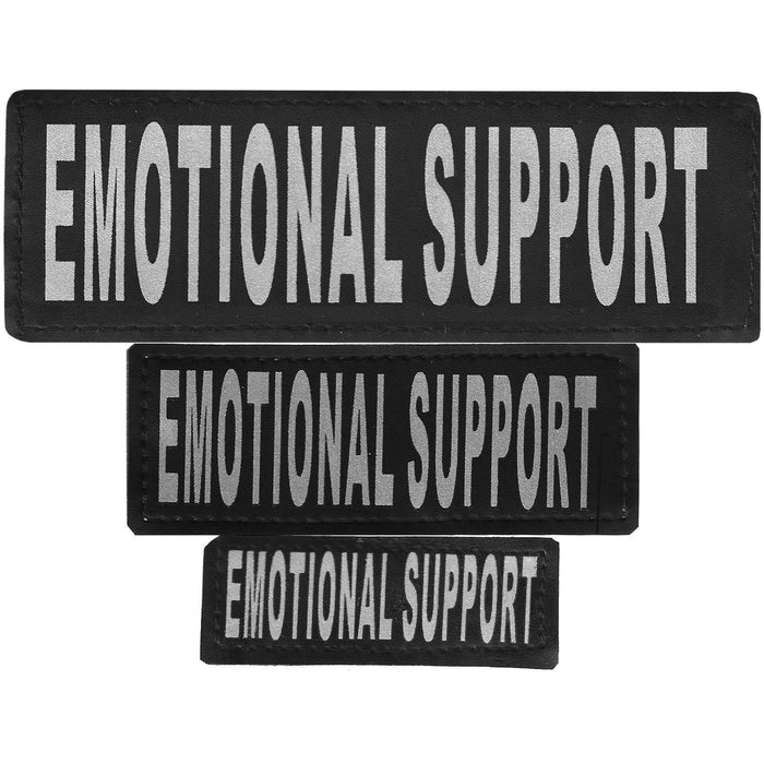 Emotional Support reflective patch, 3 sizes to choose from