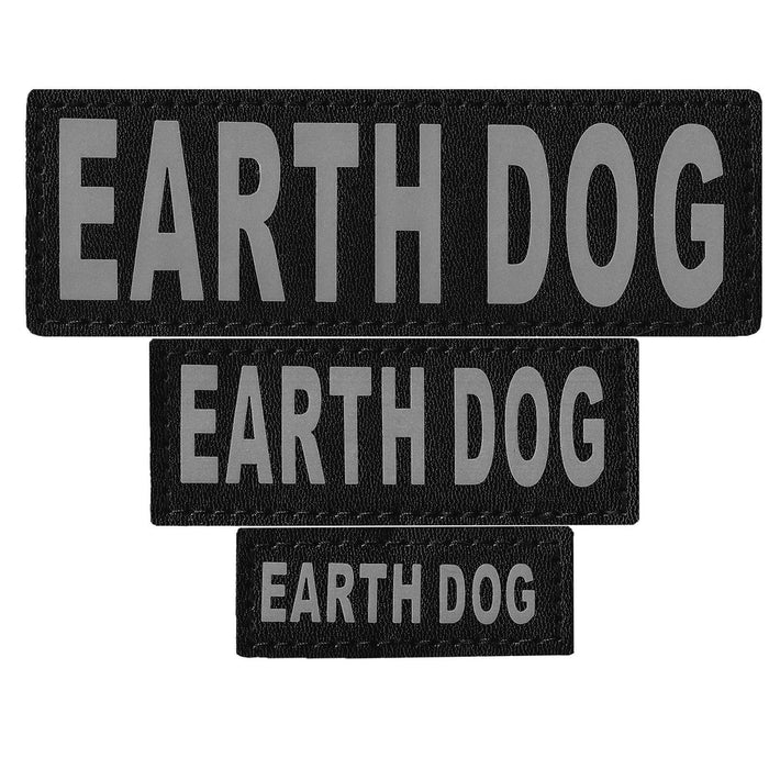 Earth Dog reflective patch, 3 sizes to choose from