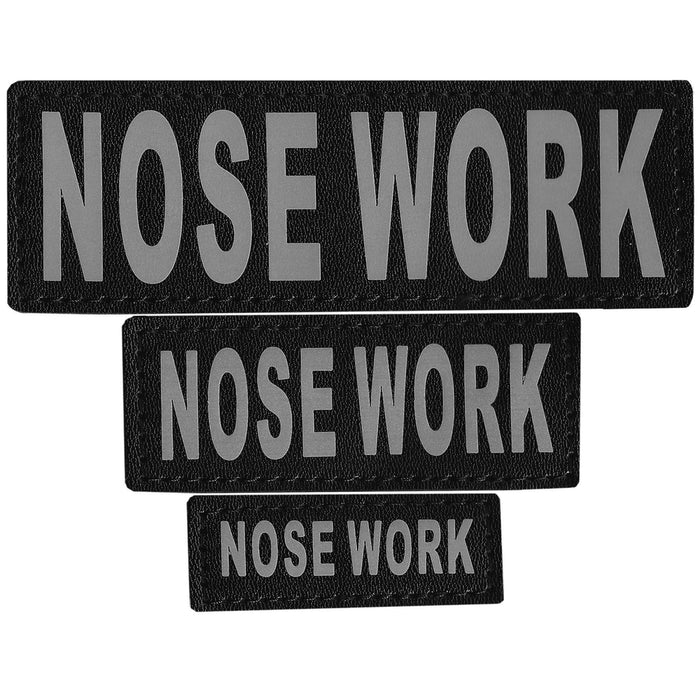 Nose Work reflective patch, 3 sizes to choose from