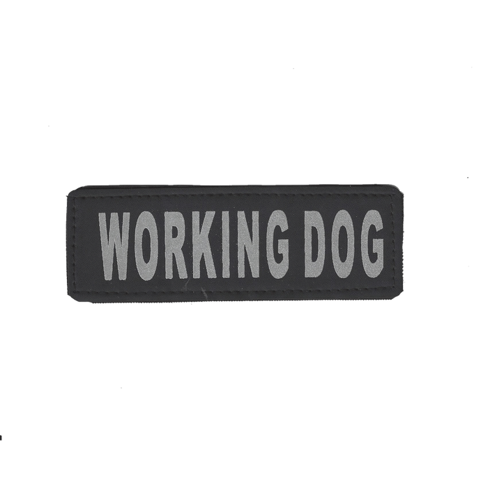 Working Dog reflective patch, 3 sizes to choose from