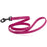 Magenta Pink dog leash with black snap hook, made from waterproof Biothane, 3/4 or 5/8 inches wide