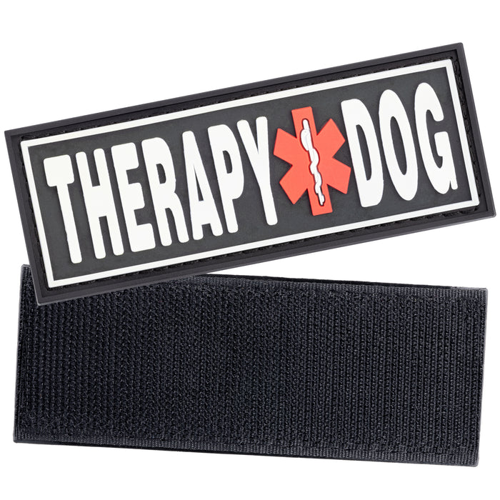 Dogline 3D Rubber Therapy Dog Removable Patches for Dog Harness and Vest