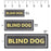 Dogline Blind Dog 3D Rubber Patches