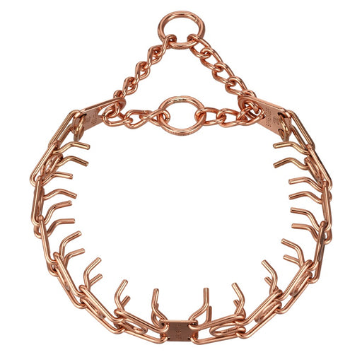 Herm Sprenger curogan training prong dog collar made from stainless copper alloy