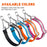Reflective martingale collars for dogs with Herm Sprenger assembly chain, made from waterproof Biothane, black, blue, orange and pink colors available