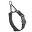 Black adjustable martingale collar with black Herm Sprenger buckle and black stainless steel chain, 3/4 inch wide, made from Biothane