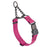 Magenta Pink adjustable martingale collar with black Herm Sprenger buckle and black stainless steel chain, 3/4 inch wide, made from Biothane