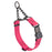 Passionfruit Pink adjustable martingale collar with black Herm Sprenger buckle and black stainless steel chain, 3/4 inch wide, made from Biothane
