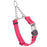 Passionfruit Pink Biothane martingale collar with silver Herm Sprenger buckle and silver chain, 3/4 inch wide