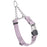 Pastel Purple Biothane martingale collar with silver Herm Sprenger buckle and silver chain, 3/4 inch wide