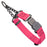Passionfruit Pink Biothane martingale dog collar with black Herm Sprenger buckle and black chain, 1 inch wide, adjustable