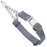 Chain martingale dog collar with Herm Sprenger buckle, 1 inch wide, made from Biothane, Batteship Gray