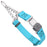 Chain martingale dog collar with Herm Sprenger buckle, 1 inch wide, made from Biothane, Sky Blue