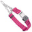 Chain martingale dog collar with Herm Sprenger buckle, 1 inch wide, made from Biothane, Magenta Pink