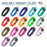 Biothane collars for medium and large dogs with Cobra metal buckle and D-ring, 17 colors available