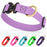 Biothane collar for dogs with genuine Cobra buckle; amethyst purple, red, pink, sky blue, green, violet and 11 other color options