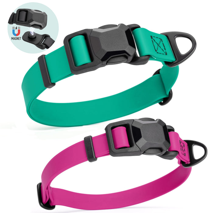 Biothane Waterproof Dog Collar with Magnetic Quick Release Buckle