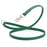 Hunter Green Biothane dog leash with nickel-plated scissor snap and O-ring, 5/8 inch wide