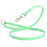 Seafoam Green Biothane dog leash with nickel-plated scissor snap and O-ring, 5/8 inch wide