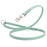 Sage Green Biothane dog leash with nickel-plated scissor snap and O-ring, 5/8 inch wide